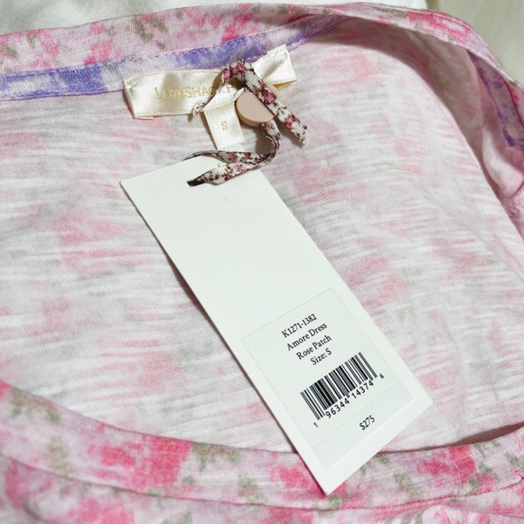 NWT LoveShackFancy Pink Floral Amore Mini Dress - Picture 4 of 4